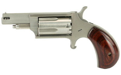 NAA MINI-REVOLVER COMBO 1-5/8" 22LR/22WMR S/S PORTED WOOD - for sale