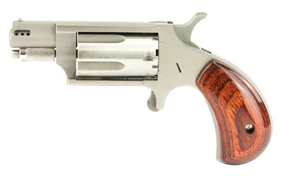 NAA MINI-REVOLVER COMBO 1-1/8" 22LR/22WMR S/S PORTED WOOD - for sale