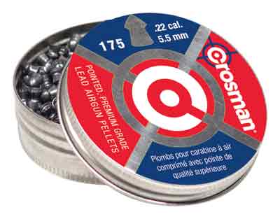 CROSMAN PELLETS 22 POINTED- CASE OF 12 PACKS OF 175 PELLET - for sale