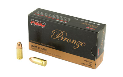 PMC BRNZ 9MM 115GR FMJ 50/1000 - for sale