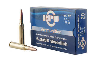 PPU 6.5X55 SWEDISH MAUSER 139GR FMJ 20RD 10BX/CS - for sale