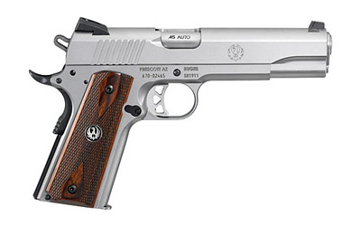 RUGER SR1911 45ACP FS 8-SHOT STAINLESS WOOD GRIPS - for sale