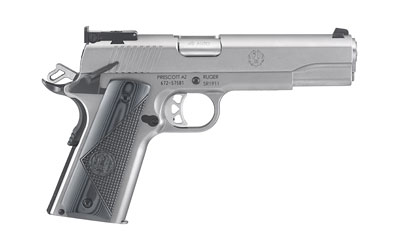 RUGER SR1911 TARGET 45ACP ADJ STAINLESS G10 GRIPS - for sale