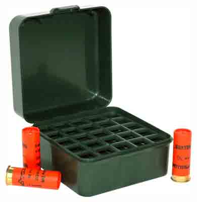 MTM AMMO BOX SHOTSHELL TO 3" 12,16,& 20GA 25-ROUNDS F GRN - for sale