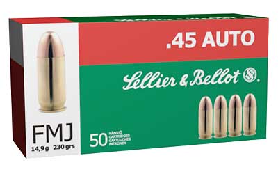 S&B 45 ACP 230GR FMJ-RN 50RD 20BX/CS - for sale