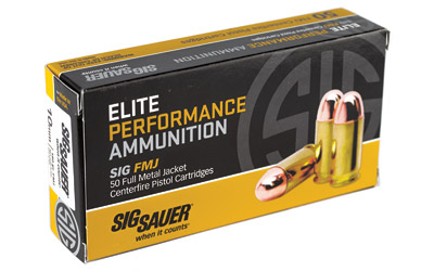 SIG 10MM 180GR FMJ 50RD 20BX/CS - for sale