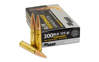 SIG AMMO 300BLK 125GR FMJ 20/500 - for sale