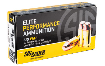 SIG AMMO 40SW 180GR FMJ 50/1000 - for sale