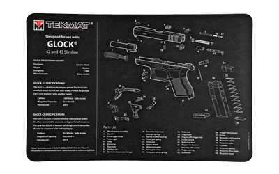 TEKMAT PISTOL MAT FOR GLK 42/43 BLK - for sale