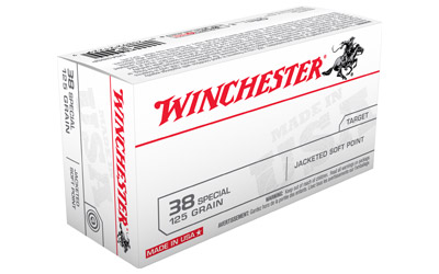 WINCHESTER USA 38 SPECIAL 125GR JSP 50RD 10BX/CS - for sale