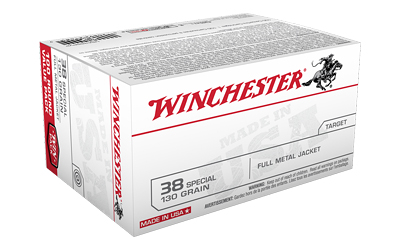 WINCHESTER USA 38 SPCL 130GR FMJ 100RD 5BX/CS! - for sale