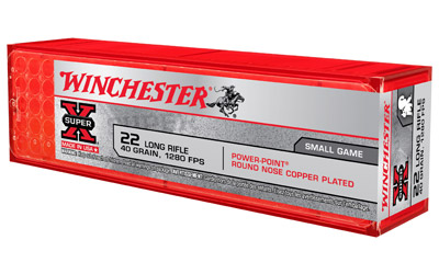 WINCHESTER SUPER-X 22LR 40GR PPP-HP 1280FPS 100RD 20BX/CS - for sale