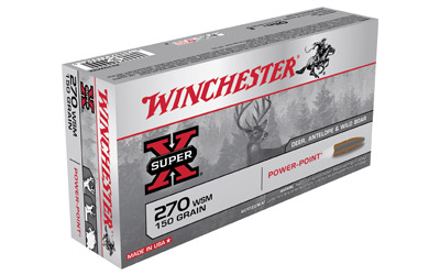 WINCHESTER SUPER-X 270 WSM 150GR POWER POINT 20RD 10BX/CS - for sale