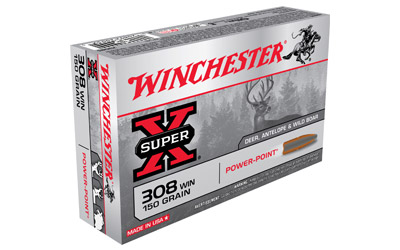 WINCHESTER SUPER-X 308 WIN 150GR POWER POINT 20RD 10BX/CS - for sale